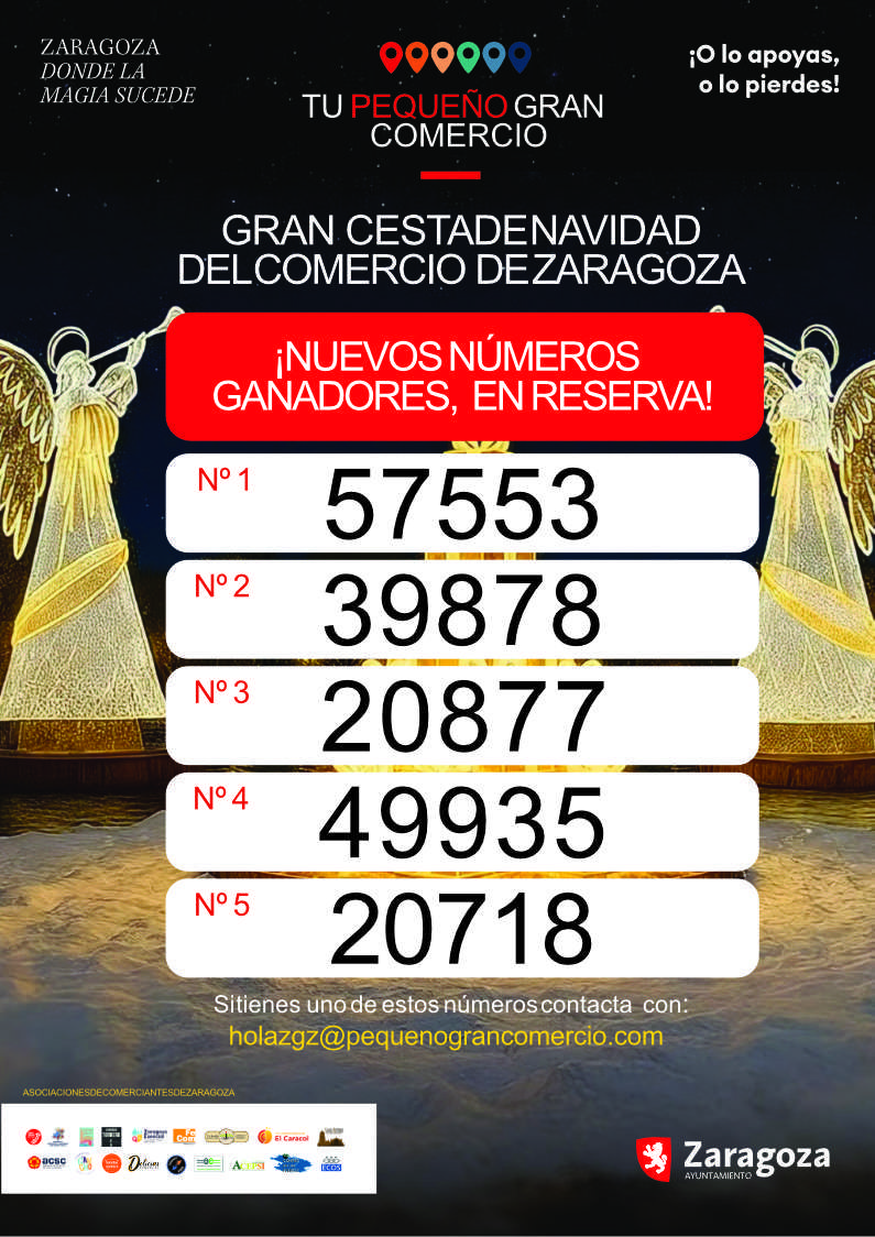 Números ganadores Cesta Navidad 2026